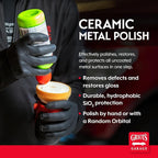 Griot's Garage Ceramic Metal Polish for Car Detailing, Restorer and Oxidation Remover for Aluminum, Brass, Chrome, Stainless Steel, Silver, and Copper, 16 Ounces, 10864