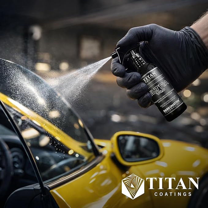 Ultra V4.0 Ceramic Spray Coating 100ml - Extreme Gloss & Hydrophobic Shine - Dual Carbon Polymer & Hyper Quartz® Technology - Long Lasting UV Protection - Easy Spray & Wipe Car Sealant