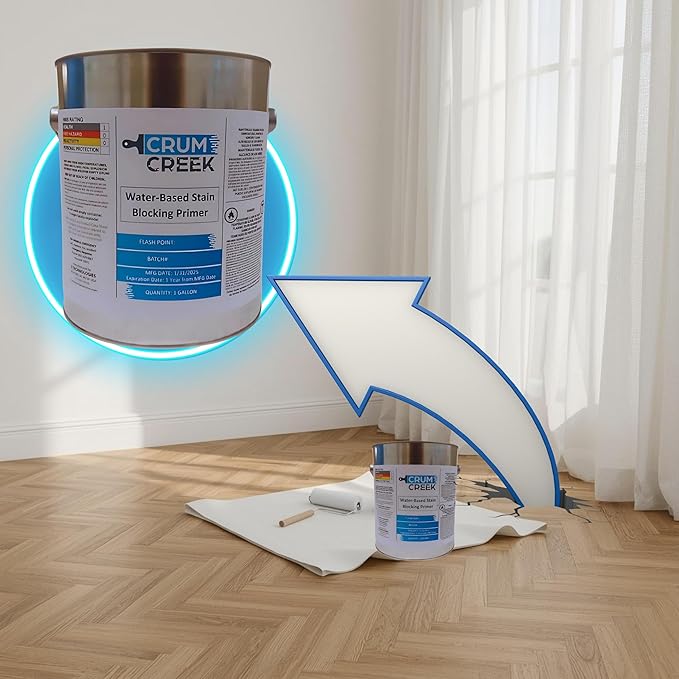 Primer Sealer Stain Killer, Interior/Exterior, White, 1 Gallon