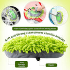 Tallew 5 Pcs Car Wash Mitt Kit, Car Clean Brush Not Included, Microfiber Mitt Clean Detail Cleaning Tools Truck Washing Chenille Scratch Free Replacement Kit for Auto RV Pickup Bus(Green)