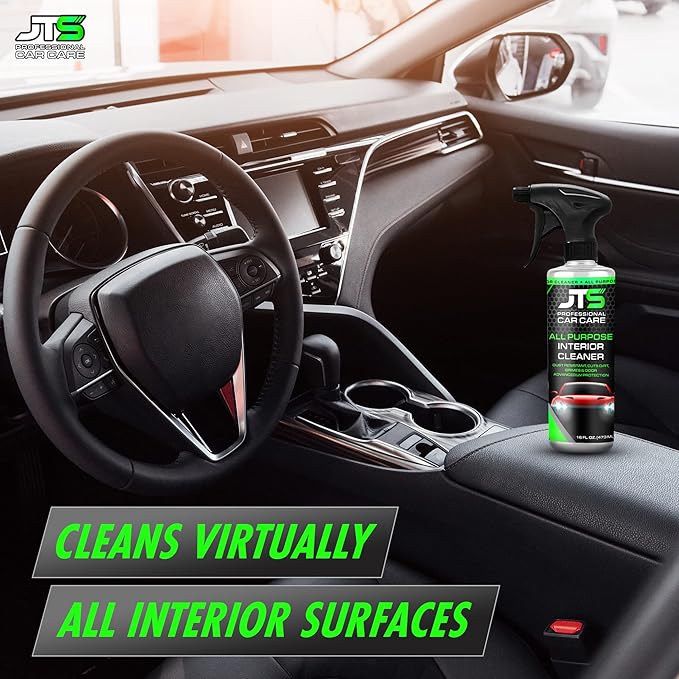 Total Car Interior Cleaner for Vehicle Detailing & Restoration All Purpose Solvent & Car Dashboard Cleaner Seats Upholstery Leather Shine Plastic Vinyl and More | Matte Finish (16 Fl Oz)