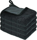 uxcell 4 Pcs 600gsm Microfiber Towels for Cars, 19.7 x 23.6 Inch Car Drying Towel Drying Towels Car Detailing Extra Large Super Absorbent Towel for SUV Truck Home, Dark Gray