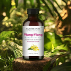 Majestic Pure Essential Oil with Glass Dropper - 100% Pure and Natural - Essential Oils for Diffuser, Aromatherapy, Soap and Candle Making, Ylang Ylang Essential Oil, Ylang Ylang Oil, 4 Fl Oz