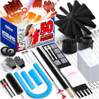 Holikme Dryer Vent Cleaner Kit Dryer Cleaning Tool Include Dryer Vent Brush, Omnidirectional Blue Dryer Lint Vacuum Attachment Dryer Lint Trap Brush, Vacuum & Dryer Adapters