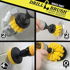 Bath Mat Scrubber - Shower Curtain - Cleaning Supplies - Grout Cleaner - Drill Brush Spin Scrubber Kit - Clean Sinks, Shower Stalls, Bathtub, Bidet, Toilet, Tile, Carpet, and Flooring - Bathroom Rugs