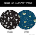 Milk Snob Star Wars Baby Boy and Girl Swaddle Blanket, Soft Receiving, Security Bed and Play Blanket, Toddler and Infant Baby Bedding Registry and Shower Gifts (Precious Padawans) 34 * 34 inches