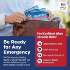 Adventure Medical Kits QuikClot Advanced Clotting Gauze - Stops Bleeding up to 5X Faster Than Standard Gauze - Kaolin Hemostatic Dressing - for First Aid Kits & Survival Gear - 3 x 24 (2 Strips)