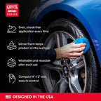 Griot's Garage Blue Detail Sponges for Car Detailing and Polishing, Foam Applicators for Waxes, Tire Dressings, Cleaners, Coatings, and Conditioners, 11205, Set of 2