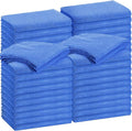 Shimeyao 30 Pcs Edgeless Microfiber Plush Towels for Cars Detailing Drying Wash Polishing Absorbent Cleaning Cloths, 500 GSM (16 x 24 Inch,Dark Blue)