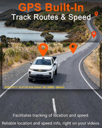 Pemacom Truck Dash Cam Easy-Steup: Dual Camera 4K Front and 2K Rear with Night Vision GPS WiFi Clear Captures Pickup Trucks License Plates - 72H Parking Monitoring for Daily Commute