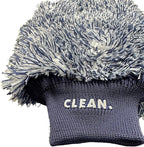 CLEAN Wash Mitt – 1070 GSM Ultra‑Plush Microfiber Wash Glove 10" x 7" Safe Swirl‑Free Hand Washing for Cars Trucks Bikes – Dense, Plush, Made in South Korea – Professional & Enthusiast Detailing Grade