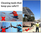 Outdoor Window Cleaning Kit Solar Cleaning Brush Water-fed Window Cleaning System for Photovoltaic & Solar Panels Perfect for Greenhouses & Exteriors