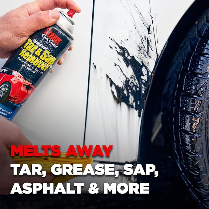 Stoner Car Care 91154-2PK Tarminator Tar, Sap, and Asphalt Remover – Fast Acting Tar and Sap Remover for Cars – Clear Coat Safe Auto Cleaner for Paint, Chrome and Wheels – 10 oz (Pack of 2)