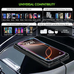Wireless Car Charger,LANSEMKU Car Wireless Chargers Charging pad Non Slip 15w Fast Charger for Car Wireless Phone Charger for iPhone 16/15/14/13/12 Pro Max,Samsung for Android (Black-100cm Cable)