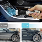 GOCCIDA Mini Tornado Air Gun with Detachable Brush,Vortex Cleaning Gun Trumpet Head High Pressure Dryer Blow Gun,Car Cleaning Air Gun Kit for Quickly Blasts Dirt
