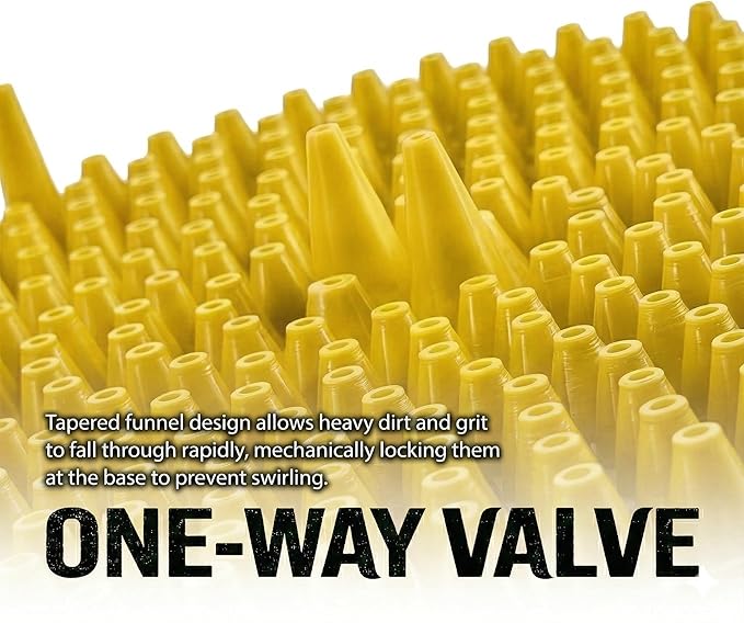 10.4" Heavy Duty Grit Trap (2-Pack) & Wash Mitt Kit - Premium Car Wash Bucket Filter Insert, Dirt Separator, Fits 3.5-5 Gallon (Yellow Kit)