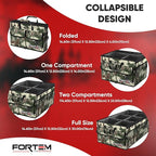FORTEM Trunk Organizer with Cooler For SUV Car Trunk, Foldable Storage, Car Accessories for Women Men, Collapsible Bag, Perfect Christmas Gifts, 600D Oxford, Non Slip Bottom, Straps, Soft Cover (105L)