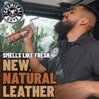 Chemical Guys AIR_102_1602 Leather Scent Premium Air Freshener and Odor Eliminator, Long-Lasting, Just Like New Scent for Cars, Trucks, SUVs, RVs & More, 16 Fl Oz (2 Pack)