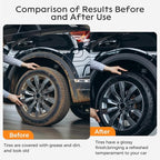 Flow Tire Shine Applicator, Reusable Car Tire Dressing Applicator, No-Drip Tire Applicator Works with All Tire Shine & Gels