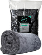 Pittstop Drying Microfiber Towel Large 24x35 Inch 1400 GSM, Edgeless Scratch-Free, Twisted Loop, Super Absorbent, Professional Grade Material, Heavy-Duty, Soft Durable, Car Drying Towel,