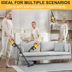 Cordless Vacuum for Dewalt 20V Battery,Handheld Vacuum Cleaner Stick Vacuum Shop Vac for Home Car Hardwood Floor Carpet with Washable HEPA Filter (No Battery)