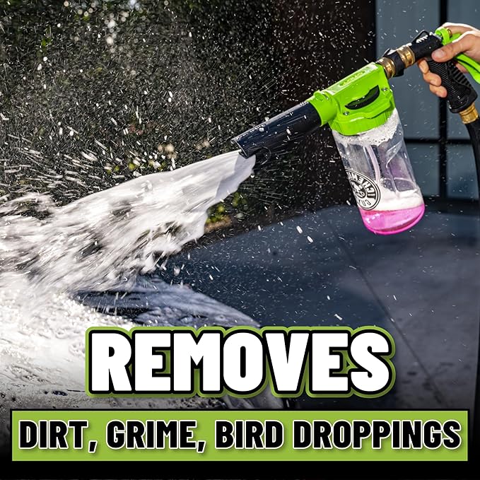 Chemical Guys TORQ Foam Blaster 6 - Foam Cannon Garden Hose Attachment, Easy to Use, Sprays Thick Suds for Safe Washing Trucks, SUVs, Motorcycles, RVs, and Other Vehicles