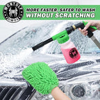 Wontolf Car Wash Foam Gun Foam Cannon Sprayer Kit with Car Wash Soap, Microfiber Car Wash Mitt, Storage Bag - Car Wash Kit - Snow Foam Blaster - Connects to Garden Hose - Car Accessories for Men