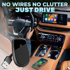 Wired to Wireless CarPlay Adapter for Android & iOS - Updated 2026, Easy Plug & Play Setup | Stable Connection for Seamless Drive | Bluetooth CarPlay Adapter for iPhone with WiFi | iOS 10+/Android11+