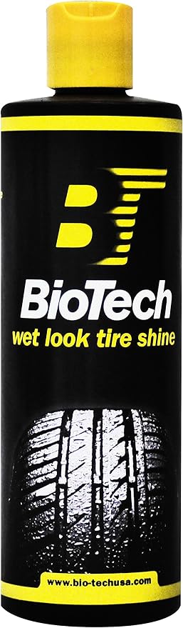 Wet Look Tire Shine, Silicone Based, Non Splatter, Long Lasting, Concentrated Formula, High Gloss, Easy to Apply, 16 oz