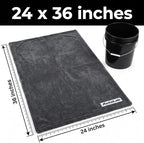 24"x36" Magic Microfiber Twisted-Loop Drying Towel, 1400GSM, Ultra Absorbent, Streak Free, Lint Free, Reusable - Car Accessories, Microfiber Cleaning Cloth - Professional Grade