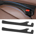 Car Seat Gap Filler Set of 2, Premium Interior Car Accessories, Multifunctional Car Storage Solution with Non-Slip Design, Fits Most Vehicles (Blacker)