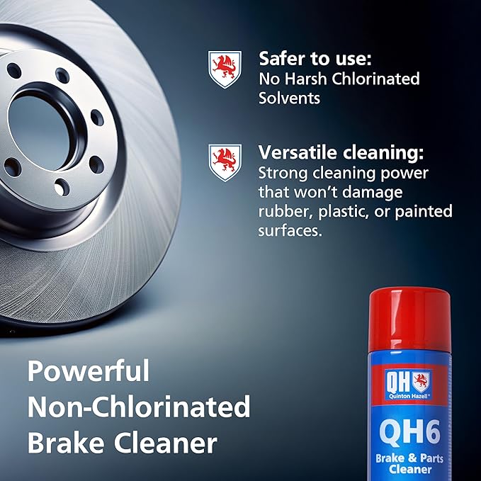 Quinton Hazell Brake Cleaner Spray Can, 20.3 fl oz (12 Pack) - QH6 Non-Chlorinated Parts Cleaner Removes Grease, Oil & Dirt, Stops Brake Squeal & Clutch Slip
