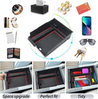 SKTU for 2023 2024 2025 Hyundai Palisade Center Console Organizer 2023 2024 2025 Palisade Console Tray 2024 2025 Palisade Storage Box Hyundai Palisade 2023 2024 2025 Accessories with Coin Holder (Red)