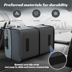 Sposuit Trunk Organizer for Car - 70L Collapsible Car Storage with 11 Pockets & Reinforced Handles, SUV Trunk Organizers for Grocery Cargo(Grey)