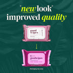 goodwipes Flushable Butt Wipes - Extra Large Adult Wet Wipes For Women & Men - Bathroom Essentials - Sewer & Septic Safe - Rosewater, 418 Count (8 Packs + 1 Travel)