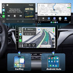 10.1 Inch IPS Touchscreen Android 14 Car Stereo for Toyota Highlander 2014-2019 with Wireless CarPlay & Android Auto 4 Core 32GB Car Radio, Support GPS, WiFi, Bluetooth, FM, Backup Camera, SWC, USB