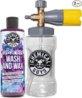Chemical Guys Big Mouth Foam Cannon And Extreme Bodywash And Wax Kit For Pressure Washer Car Wash - Snow Foam Cleaning Soap With Max Release Sprayer, 16 Oz, 2 Items
