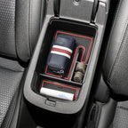 EDBETOS Center Console Organizer Tray Compatible with 2024 2025 2026 Chevy Trax Accessories LS 1RS LT 2RS ACTIV Interior Secondary Armrest Storage Box Insert Tray, Red