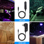 ATOKEE Sound Activated 150pcs Starlight Headliner Kit, 0.03in 6.5ft Fiber Strands 16W Star Lights for Car Controlled Via App & RF Remote
