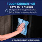 Microfiber Cleaning Wholesale Cloths (48 Pack) | Size 12" x 12"| All Purpose Microfiber Towels - Clean, Dust, Polish, Scrub, Absorbent (Blue)