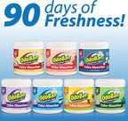 OdoBan Solid Odor Absorber Eliminator for Home and Small Spaces, Fresh Linen Scent, 14 Ounces Each, 6-Pack