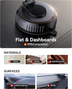 Miracase for MagSafe Car Mount[3600gf Strong Magnet & 89+LBS Suction Base]Vacuum Magnetic Phone Holders for Your Car, 360° Adjustable Dashboard & Windshield Mount with Dash Accents for All Smartphones