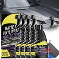 Matte Vinyl Wrap Protection Spray - Matte & Vinyl Wrap Protection Spray,Matte Finish Detailer for Cars, Cleaning and Maintenance, Coating Care