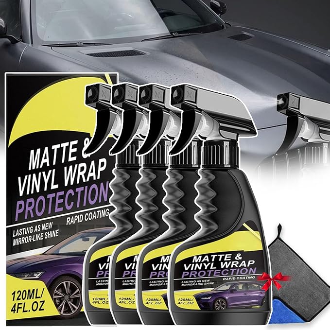 Matte Vinyl Wrap Protection Spray - Matte & Vinyl Wrap Protection Spray,Matte Finish Detailer for Cars, Cleaning and Maintenance, Coating Care