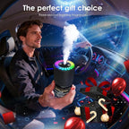Car Air Freshener, Smart Car Air Freshener, Music-Synced RGB Ambient Lights with Auto On/Off, 150ml, Suitable for Cars, Homes, Offices, Bedrooms (Cologne)