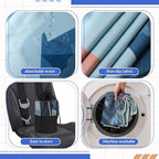 Hahafelt 2 Pack Car Seat Towel Covers with Storage Bag, 63 x 32 Inch Universal Non Slip Waterproof Sweat Protector for Car Truck, Gym Swimming Running, Machine Washable (Sasquatch)