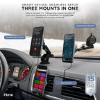 iHome 3-in-1 Magnetic Wireless Charging, Flexible Mount for Vent, Dash & Windshield, 15W Fast Charge