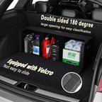 GMQ Car Trunk Organizer for SUV,Car Organizers and Storage with Collapsible Storage, Magnetic Lid Large Capacity for SUV, Truck, MPV (Carbon Black, XXL-29.5×13×12.5 IN)