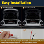 DIBMS 71" High Brightness Car Hood Gap LED Strip, LED Car Ambient Light, Dynamic Scan Activated Design, Daytime Driving Kits, Car Accessories Eclipse LED Lights (Blue)