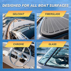5-in-1 Salt Remover Wash Kit, pH Neutral Boat Cleaner for Boats, Cars& Boating Accessories, Marine Engines & Outboard Motor Flush, Includes Foam Sprayer, XL Towel, Wash Mitt & Scuff Erasers